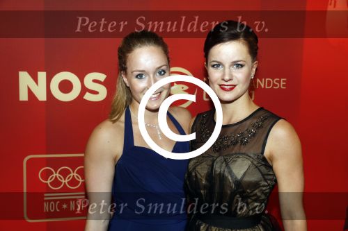 Amsterdam 21 december 2016
Sportman en sportvrouw van het jaar verkiezing tijdens het sportgala in de RAI.
Celine v Gemert en partner