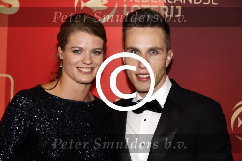Amsterdam 21 december 2016
Sportman en sportvrouw van het jaar verkiezing tijdens het sportgala in de RAI. Daphne Schippers met vriend Nicky Romero