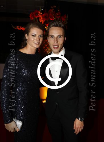 Amsterdam 21 december 2016
Sportman en sportvrouw van het jaar verkiezing tijdens het sportgala in de RAI. Daphne Schippers met vriend Nicky Romero
