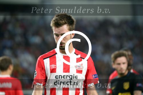Eindhoven, 13 September 2016
PSV-Atletico Madrid, eindstand 0-1 
Eerste wedstrijd voorronde CL Seizoen 2016-2017
Davy Propper