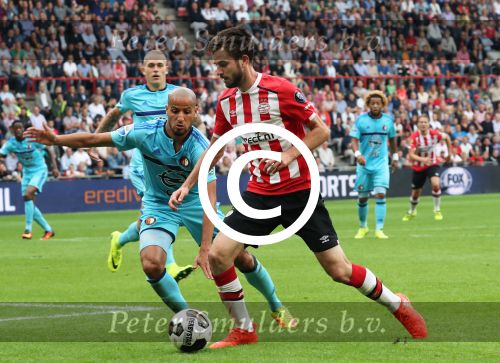 Eindhoven, 18 September 2016 PSV-Feyenoord, eindstand 0-1 Kompetitie Seizoen 2016-2017.
Davy Propper