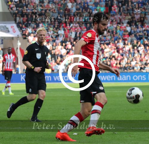 Eindhoven, 18 September 2016 PSV-Feyenoord, eindstand 0-1 Kompetitie Seizoen 2016-2017.
Davy Propper