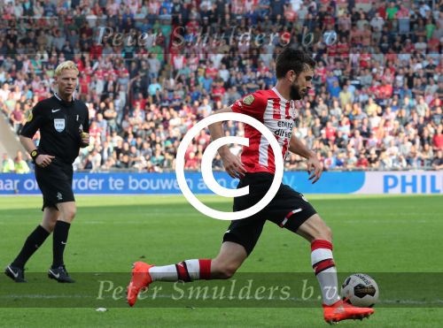 Eindhoven, 18 September 2016 PSV-Feyenoord, eindstand 0-1 Kompetitie Seizoen 2016-2017.
Davy Propper