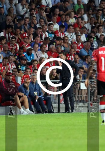Eindhoven, 13 September 2016
PSV-Atletico Madrid, eindstand 0-1 
Eerste wedstrijd voorronde CL Seizoen 2016-2017
Diego Simeone, trainer van Atletico Madrid