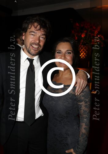 Amsterdam 21 december 2016
Sportman en sportvrouw van het jaar verkiezing tijdens het sportgala in de RAI. Dione de Graaff met partner