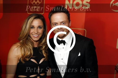 Amsterdam 21 december 2016
Sportman en sportvrouw van het jaar verkiezing tijdens het sportgala in de RAI. Ellen Hoog met haar verloofde Kelvin de Lang