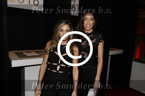 Amsterdam 21 december 2016
Sportman en sportvrouw van het jaar verkiezing tijdens het sportgala in de RAI.
Ellen Hoog en Naomi v As