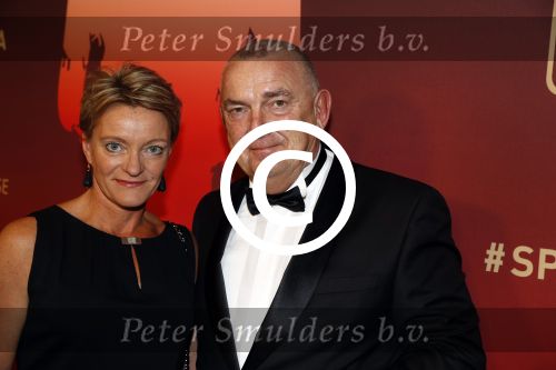Amsterdam 21 december 2016
Sportman en sportvrouw van het jaar verkiezing tijdens het sportgala in de RAI.
Ellen v Lange met partner