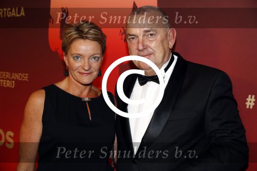 Amsterdam 21 december 2016
Sportman en sportvrouw van het jaar verkiezing tijdens het sportgala in de RAI.
Ellen v Lange met partner