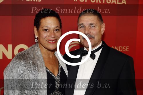 Amsterdam 21 december 2016
Sportman en sportvrouw van het jaar verkiezing tijdens het sportgala in de RAI.
Enith Brigitha met haar man