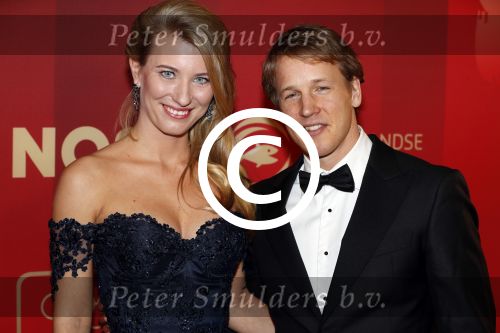 Amsterdam 21 december 2016
Sportman en sportvrouw van het jaar verkiezing tijdens het sportgala in de RAI.
Epke Zonderland met zijn vrouw Linda Steen