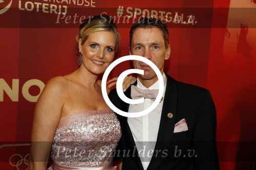 Amsterdam 21 december 2016
Sportman en sportvrouw van het jaar verkiezing tijdens het sportgala in de RAI.
Erik Dekker en partner