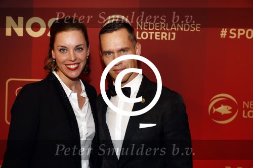 Amsterdam 21 december 2016
Sportman en sportvrouw van het jaar verkiezing tijdens het sportgala in de RAI.
Femke Heemskerk en partner Johan Kenkhuis