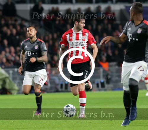 Eindhoven, 1 November 2016
4e wedstrijd voorronde Champions Leaugue seizoen 2016/2017
PSV-Bayern Munchen, eindstand 1-2
Gaston Pereiro