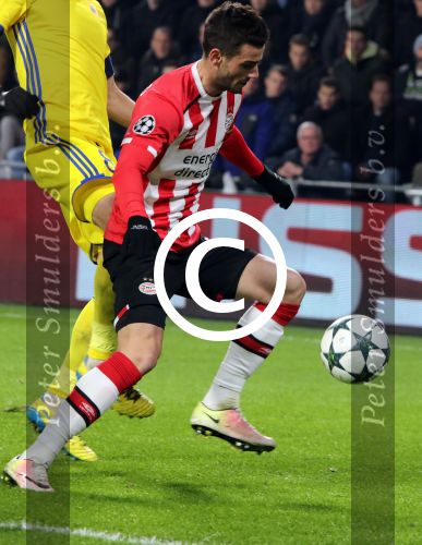 Eindhoven, 18 September 2016 PSV-Feyenoord, eindstand 0-1 Kompetitie Seizoen 2016-2017.
Gaston Pereiro