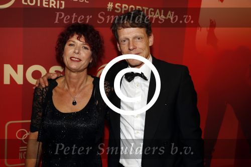 Amsterdam 21 december 2016
Sportman en sportvrouw van het jaar verkiezing tijdens het sportgala in de RAI.
Gerard Nijboer en partner