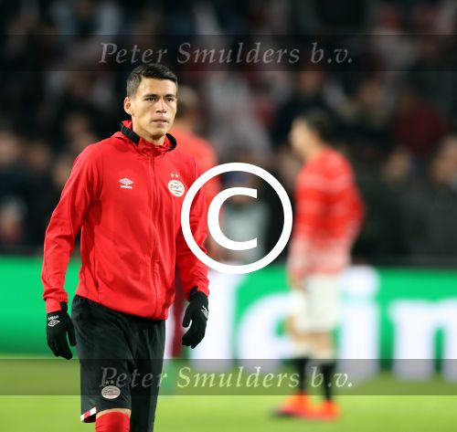 Eindhoven, 1 November 2016
4e wedstrijd voorronde Champions Leaugue seizoen 2016/2017
PSV-Bayern Munchen, eindstand 1-2
Hector Moreno