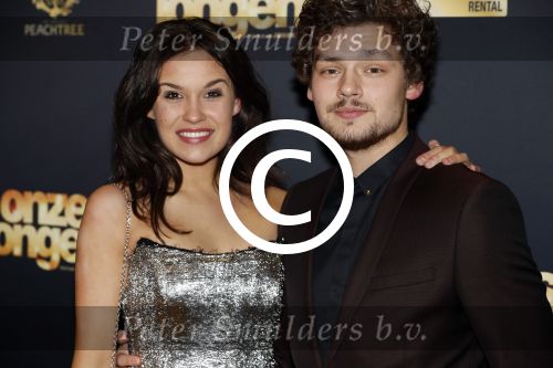 Amsterdam 19 december 2016 
Premiere onze Jongens in Tuschinski. Holly Brood met Soy Kroon
