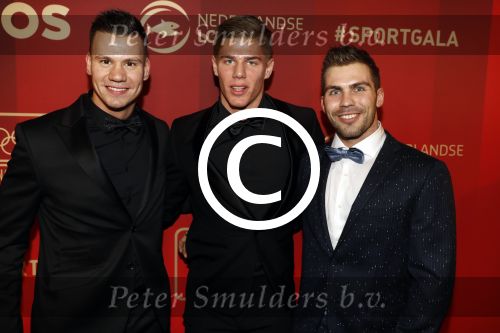Amsterdam 21 december 2016
Sportman en sportvrouw van het jaar verkiezing tijdens het sportgala in de RAI.
Jelle v Gorkum Niek Kimmann en Twan v Gendt
