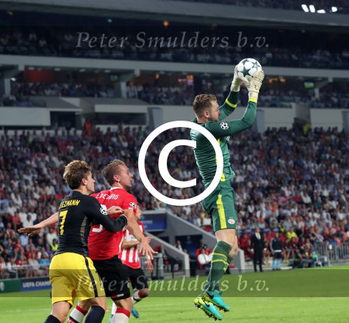 Eindhoven, 13 September 2016
PSV-Atletico Madrid, eindstand 0-1 
Eerste wedstrijd voorronde CL Seizoen 2016-2017
Jeroen Zoet