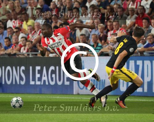 Eindhoven, 13 September 2016
PSV-Atletico Madrid, eindstand 0-1 
Eerste wedstrijd voorronde CL Seizoen 2016-2017
Jetro Willems