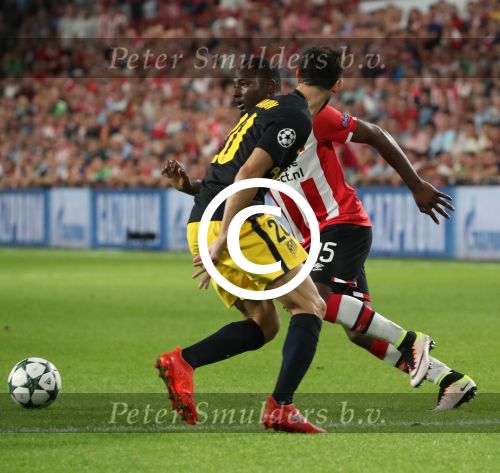 Eindhoven, 13 September 2016
PSV-Atletico Madrid, eindstand 0-1 
Eerste wedstrijd voorronde CL Seizoen 2016-2017
Jetro Willems
