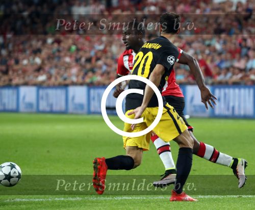 Eindhoven, 13 September 2016
PSV-Atletico Madrid, eindstand 0-1 
Eerste wedstrijd voorronde CL Seizoen 2016-2017
Jetro Willems