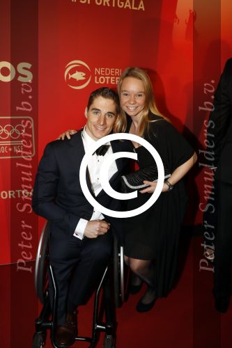 Amsterdam 21 december 2016
Sportman en sportvrouw van het jaar verkiezing tijdens het sportgala in de RAI.
Jetze Plat en partner