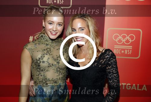 Amsterdam 21 december 2016
Sportman en sportvrouw van het jaar verkiezing tijdens het sportgala in de RAI. Lieke Sanne Vincent en moeder Gemma Wevers zijn aanwezig als Sanne sportvrouw van het jaar wordt