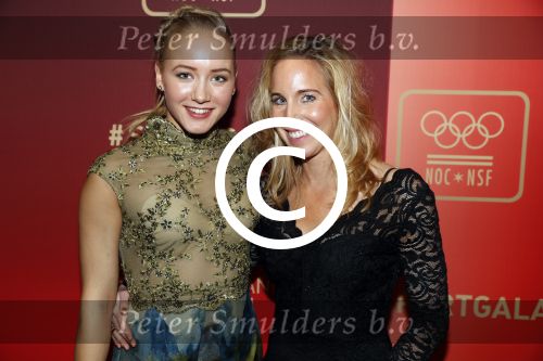 Amsterdam 21 december 2016
Sportman en sportvrouw van het jaar verkiezing tijdens het sportgala in de RAI. Lieke Sanne Vincent en moeder Gemma Wevers zijn aanwezig als Sanne sportvrouw van het jaar wordt