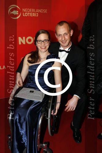 Amsterdam 21 december 2016
Sportman en sportvrouw van het jaar verkiezing tijdens het sportgala in de RAI.
Lisette Theunissen en partner