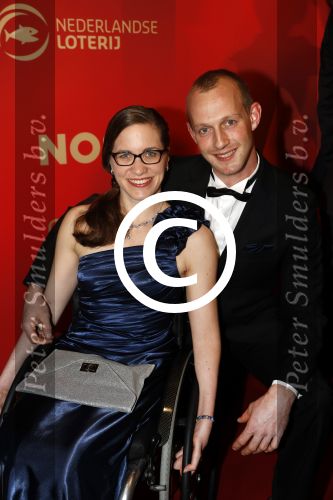 Amsterdam 21 december 2016
Sportman en sportvrouw van het jaar verkiezing tijdens het sportgala in de RAI.
Lisette Theunissen en partner