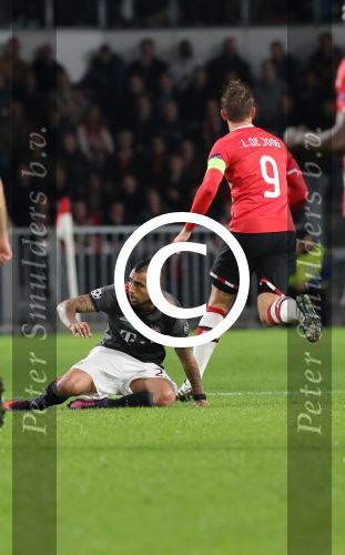 Eindhoven, 1 November 2016
4e wedstrijd voorronde Champions Leaugue seizoen 2016/2017
PSV-Bayern Munchen, eindstand 1-2
Luuk de Jong en Arturo Vidal