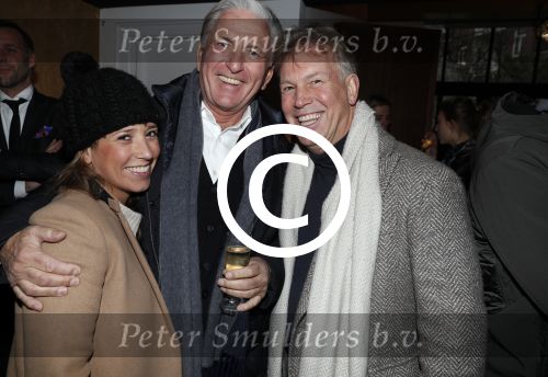 Amsterdam 17 december 2016 
Opening winkel Nynke Wynia door vriendin Micky Hoogendijk. Marcel Boekhoorn met dochter Nicole en Frits Kroymans