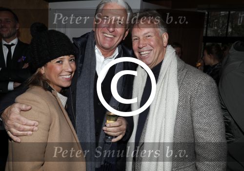 Amsterdam 17 december 2016 
Opening winkel Nynke Wynia door vriendin Micky Hoogendijk. Marcel Boekhoorn met dochter Nicole en Frits Kroymans