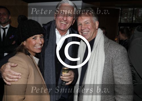 Amsterdam 17 december 2016 
Opening winkel Nynke Wynia door vriendin Micky Hoogendijk. Marcel Boekhoorn met dochter Nicole en Frits Kroymans