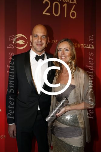 Amsterdam 21 december 2016
Sportman en sportvrouw van het jaar verkiezing tijdens het sportgala in de RAI.
Marcel Wouda met partner