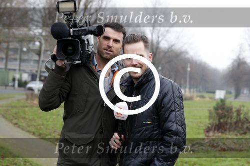Amsterdam 14 december 2016
Verslaggever Marius Looijmans met cameraman Kees Aantjes van SBS6