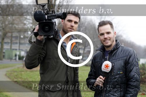 Amsterdam 14 december 2016
Verslaggever Marius Looijmans met cameraman Kees Aantjes van SBS6