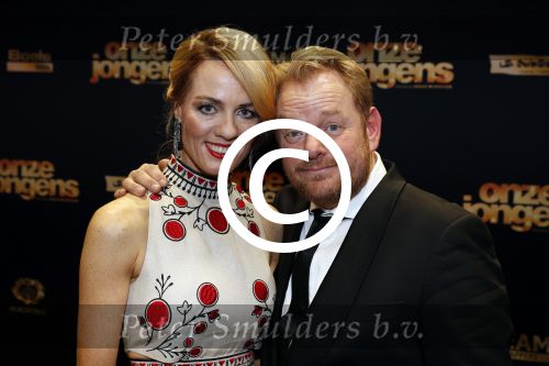 Amsterdam 19 december 2016 
Premiere onze Jongens in Tuschinski. Martijn Fischer met ilse Warringa