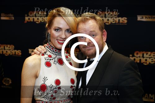 Amsterdam 19 december 2016 
Premiere onze Jongens in Tuschinski. Martijn Fischer met ilse Warringa