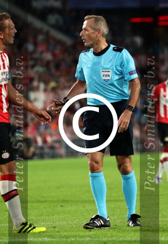 Eindhoven, 13 September 2016
PSV-Atletico Madrid, eindstand 0-1 
Eerste wedstrijd voorronde CL Seizoen 2016-2017
Martin Atkinson