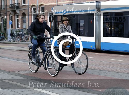 Amsterdam 24 december 2016 
Nada v Nie met Frank Bakker waar ze vorige week mee getrouwd is.