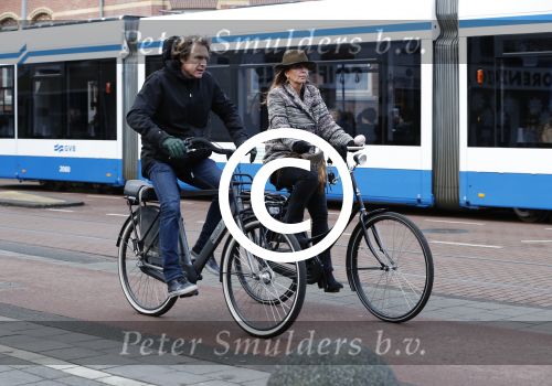 Amsterdam 24 december 2016 
Nada v Nie met Frank Bakker waar ze vorige week mee getrouwd is.