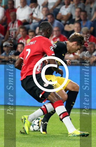 Eindhoven, 13 September 2016
PSV-Atletico Madrid, eindstand 0-1 
Eerste wedstrijd voorronde CL Seizoen 2016-2017
Nicolas Isimat-Mirin