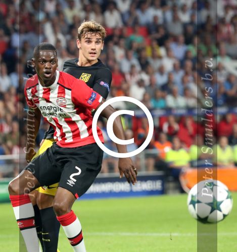 Eindhoven, 13 September 2016
PSV-Atletico Madrid, eindstand 0-1 
Eerste wedstrijd voorronde CL Seizoen 2016-2017
Nicolas Isimat-Mirin