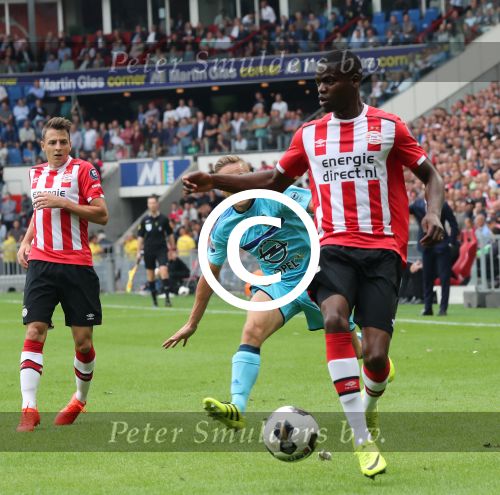 Eindhoven, 18 September 2016 PSV-Feyenoord, eindstand 0-1 Kompetitie Seizoen 2016-2017.
Nicolas Isimat-Mirin
