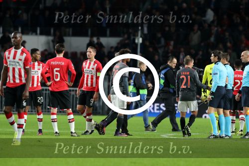 Eindhoven, 1 November 2016
4e wedstrijd voorronde Champions Leaugue seizoen 2016/2017
PSV-Bayern Munchen, eindstand 1-2