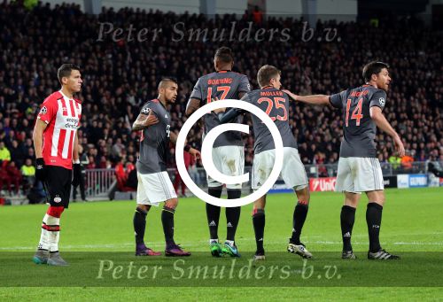 Eindhoven, 1 November 2016
4e wedstrijd voorronde Champions Leaugue seizoen 2016/2017
PSV-Bayern Munchen, eindstand 1-2