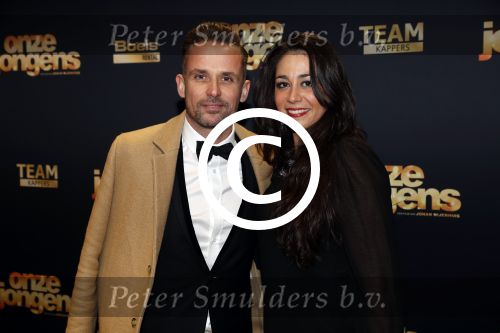 Amsterdam 19 december 2016 
Premiere onze Jongens in Tuschinski. patrick Martens met een vriendin